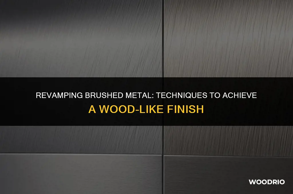 how to fix brushed metal looking like wood