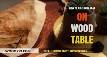 Revive Your Wood Table: Easy Fix for Cloudy Spots