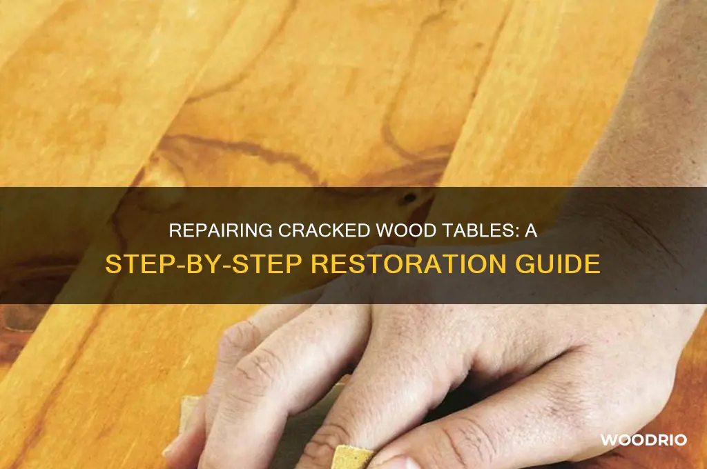 how to fix crack in wood table