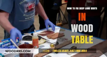 Restoring Wood Tables: Effective Techniques to Repair Deep, Long Dents