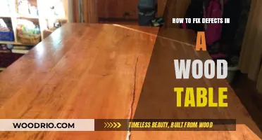 Restoring Your Wood Table: Effective Techniques to Repair Defects and Enhance Beauty