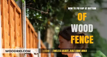 Closing the Gap: A Guide to Fixing Your Wooden Fence's Bottom Space