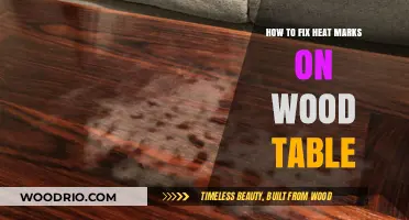 Restore Your Wood Table: Effective Ways to Repair Heat Marks