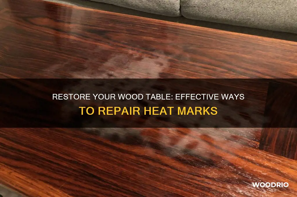 how to fix heat marks on wood table