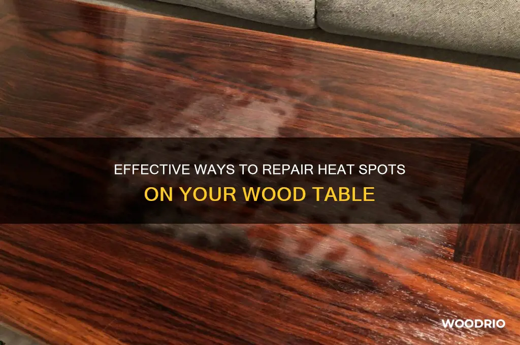 how to fix heat spot on wood table