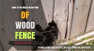 Mending Your Wooden Fence: A Step-by-Step Guide to Fixing Holes