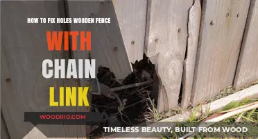 Repairing Wooden Fence Holes with Chain Link: A Practical Guide