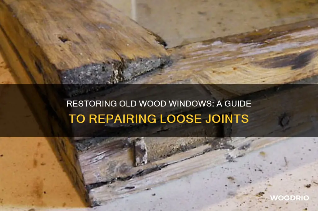 how to fix joints on old wood windows