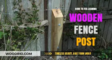 DIY Guide: Straightening a Leaning Wooden Fence Post
