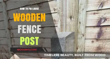 DIY Guide: Securing Your Loose Wooden Fence Post