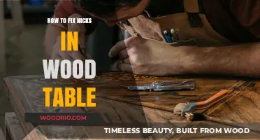 Easy DIY Fixes for Nicks in Your Wood Table Surface