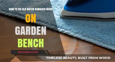 Restoring Water-Damaged Garden Bench Wood: A Step-by-Step Repair Guide