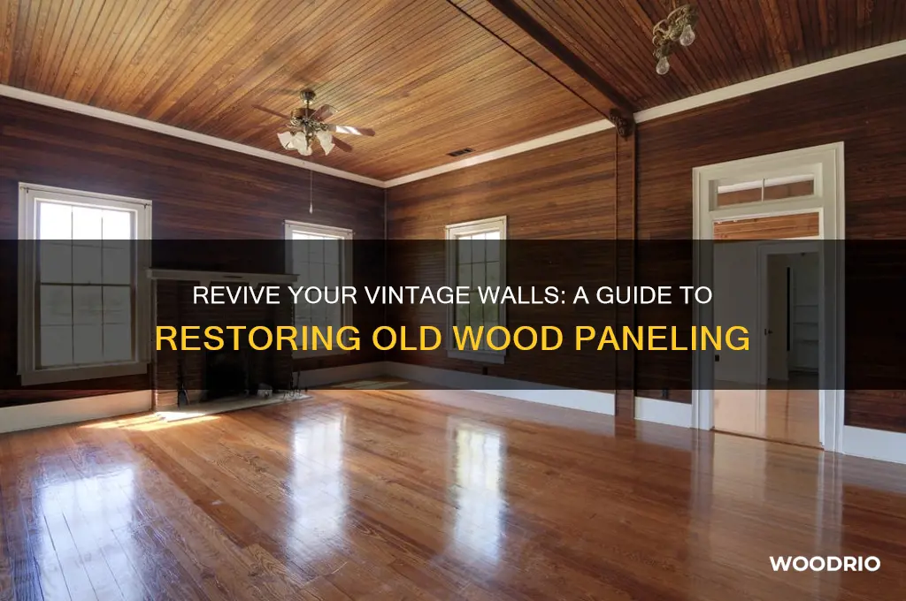 how to fix old wood paneling