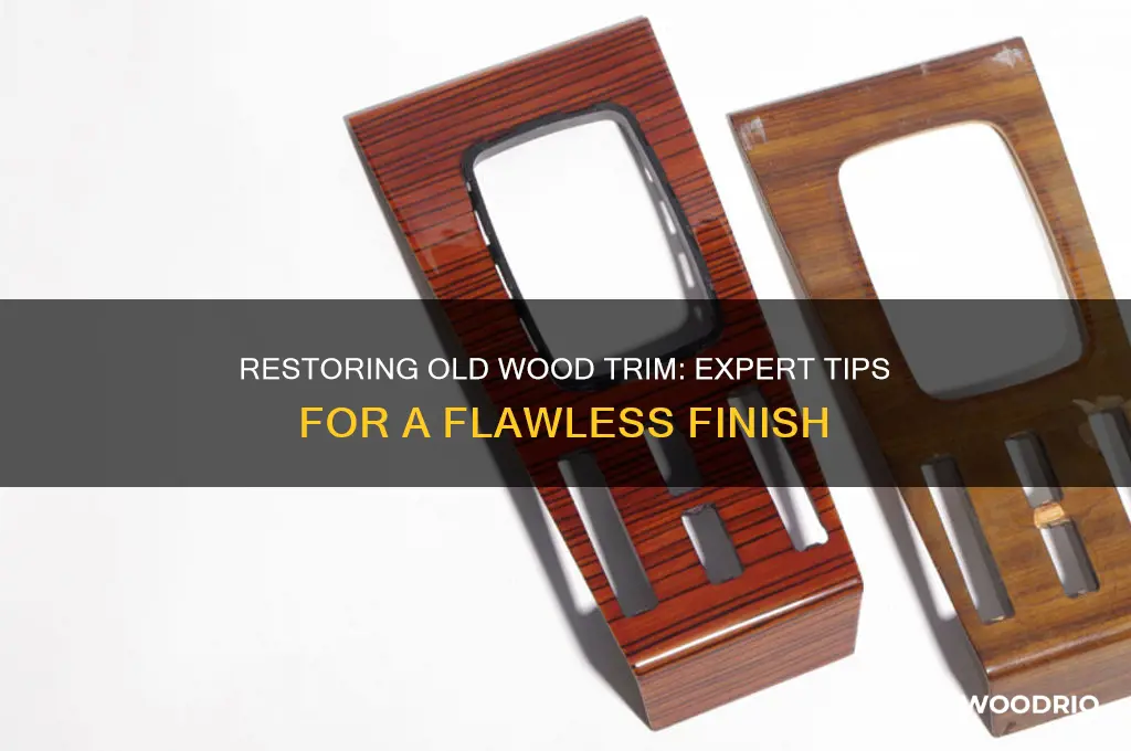 how to fix old wood trim