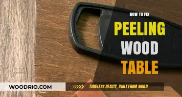 Restore Your Peeling Wood Table: Easy DIY Repair Guide