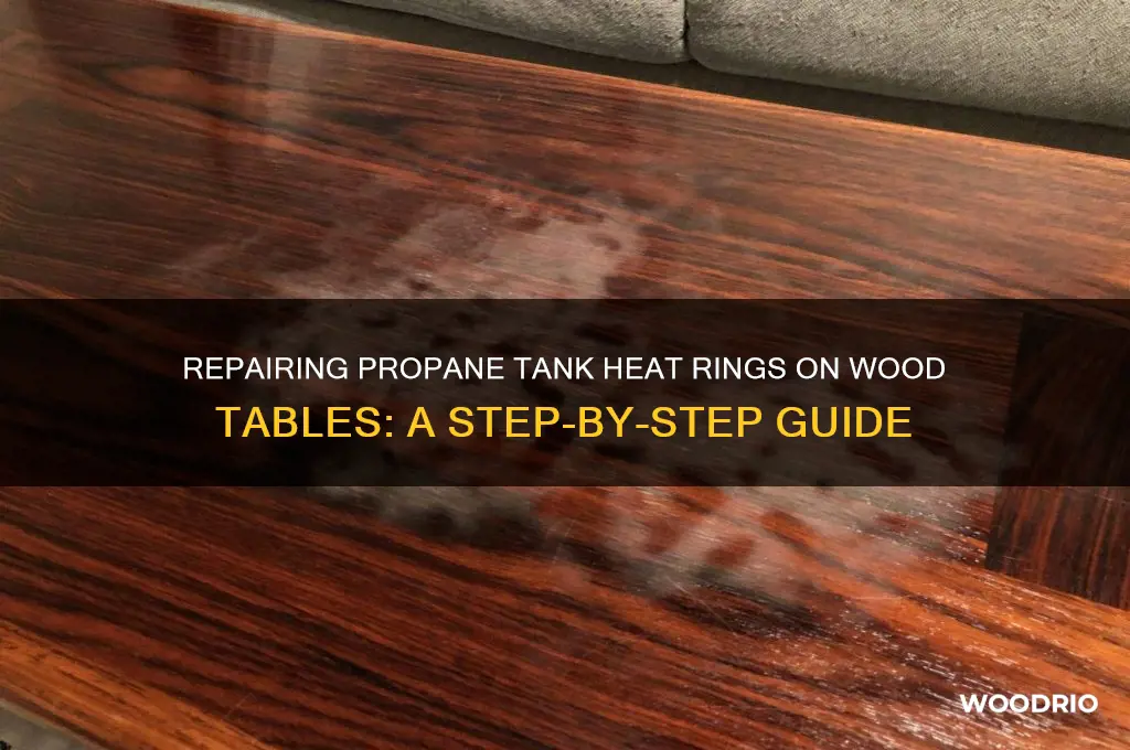 how to fix rings on wood table from propane tank