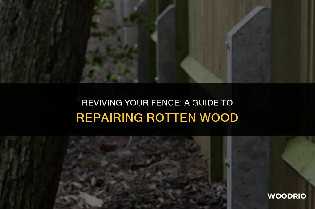 how to fix rotten wood on a fence