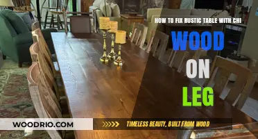 Restoring Rustic Charm: Repairing a Table with Chi Wood Legs