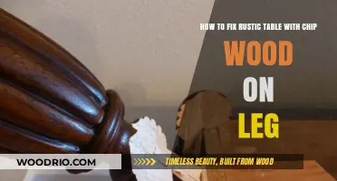 Restoring Rustic Charm: Repairing Chipped Wood Legs on Your Table