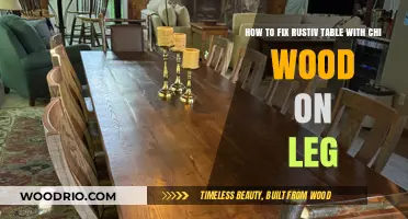 Restoring Rustic Charm: Repairing a Rustic Table with Chi Wood Legs