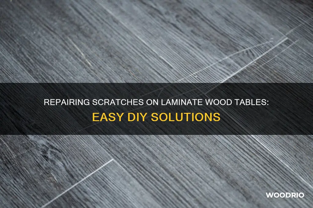 how to fix scratches on fake wood table