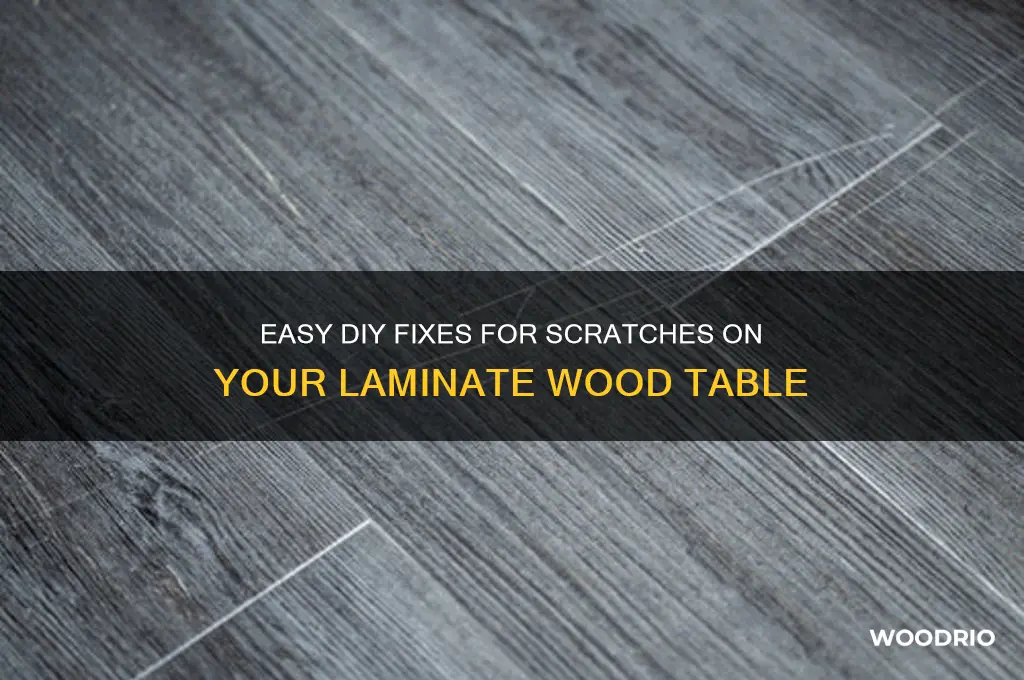 how to fix scratches on laminate wood table