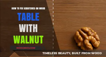 Repair Wood Table Scratches Easily Using Walnut: A Simple DIY Guide