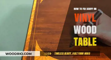 Easy DIY Fixes for Scuffs on Vinyl Wood Tables