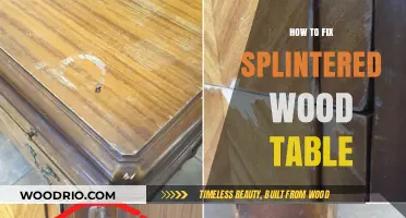 Repairing Splintered Wood Tables: Easy DIY Restoration Guide for Smooth Surfaces