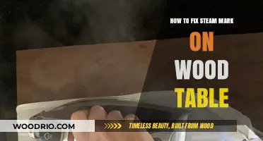 Effective Ways to Repair Steam Marks on Your Wood Table