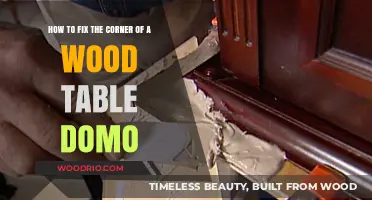 Repairing Wood Table Corners: A Step-by-Step Domo Restoration Guide