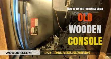 Revive Your Vintage Wooden Console: A Guide to Fixing the Turntable