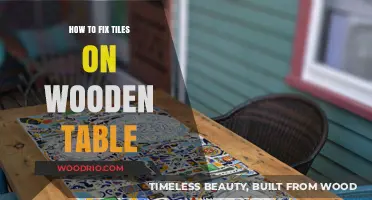 Easy DIY Guide: Fixing Tiles Securely on Wooden Tables