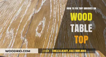 Restoring Wood Table Tops: Easy Fixes for Tiny Grooves and Scratches