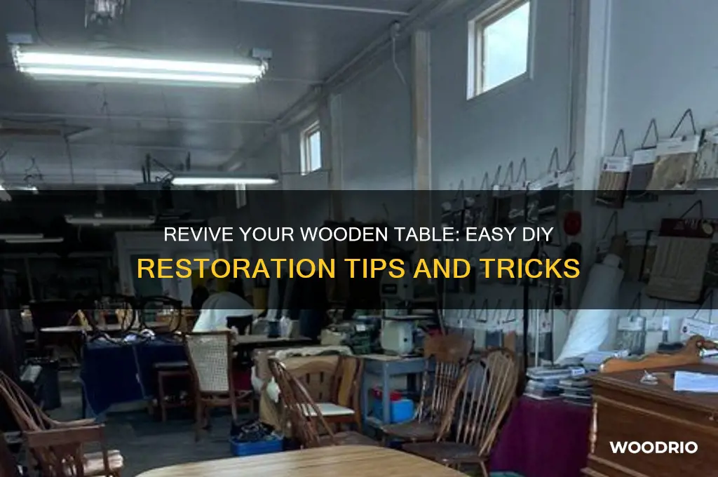 how to fix up a wooden table