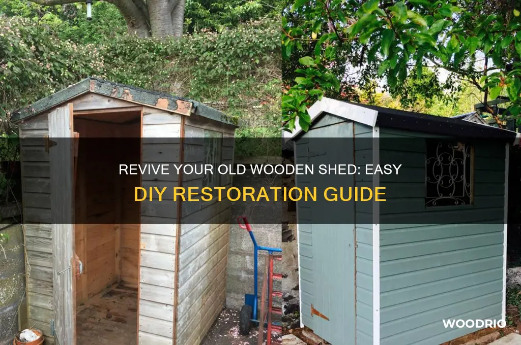 how to fix up an old wooden shed