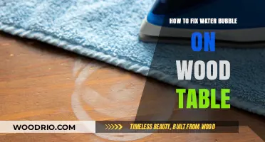 Effective Ways to Repair Water Bubbles on Your Wood Table