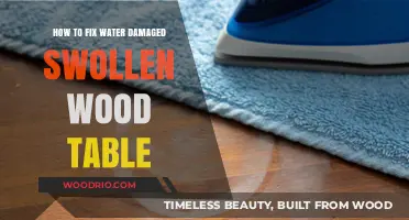 Revive Your Water-Damaged Swollen Wood Table: Step-by-Step Repair Guide