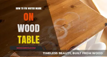 Effective Methods to Remove Water Marks from Your Wood Table
