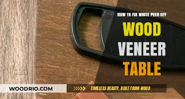 Repairing White Peeling Veneer: A Step-by-Step Guide for Wood Tables