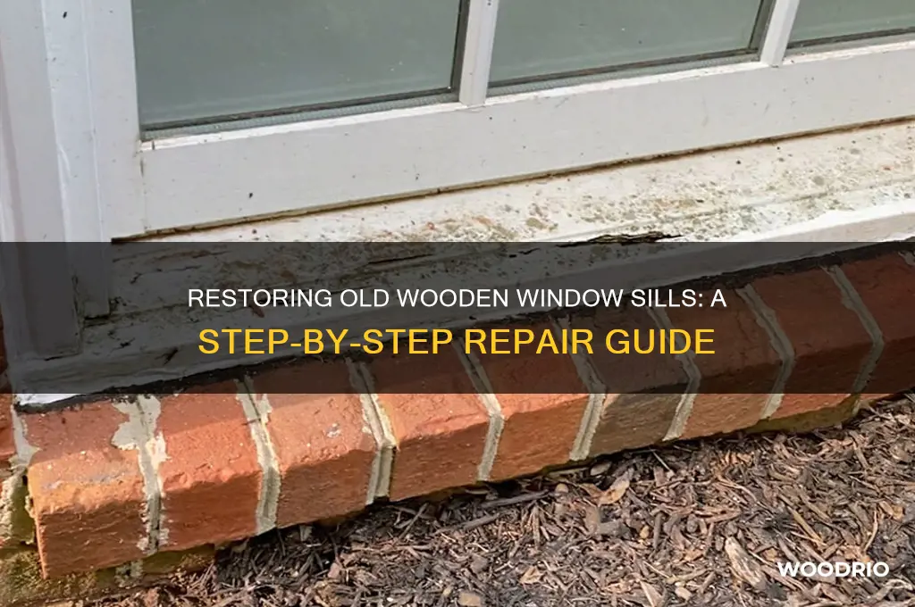 how to fix window in a old wooden sill