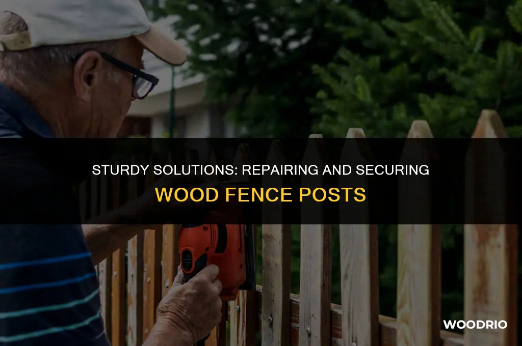 how to fix wood fence posts in the ground