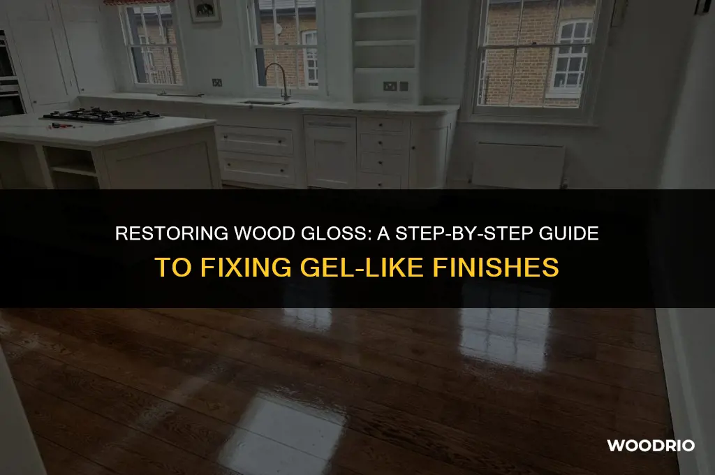 how to fix wood gloss that got like gel