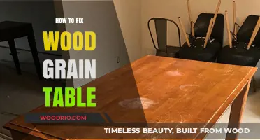 Revive Your Wood Grain Table: Easy DIY Repair and Restoration Tips