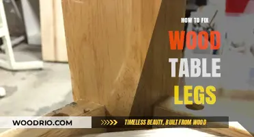 Easy DIY Guide to Repairing and Restoring Wood Table Legs
