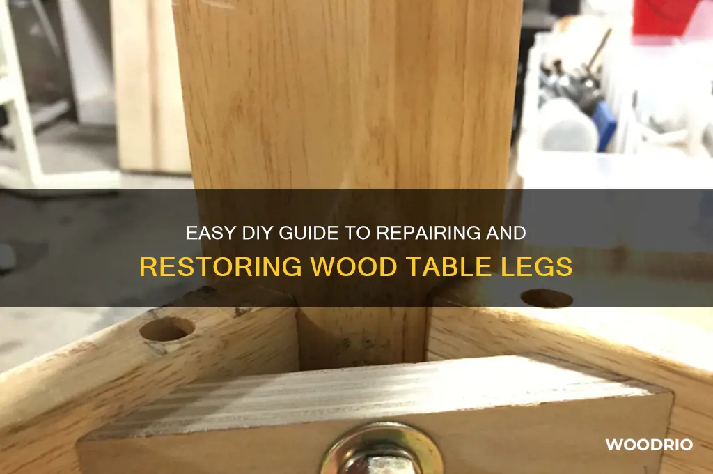 how to fix wood table legs