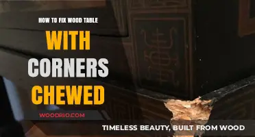 Repairing Chewed Wood Table Corners: A Step-by-Step Restoration Guide