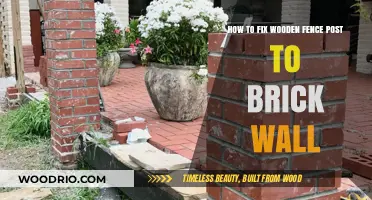 Secure Your Wooden Fence Post to a Brick Wall: A Step-by-Step Guide