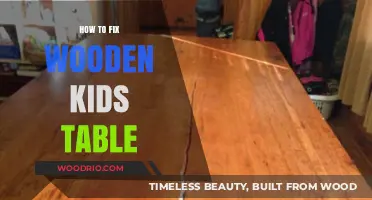 Revive Your Child's Play Space: Fixing a Wooden Kids Table