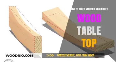 Repairing a Warped Reclaimed Wood Table Top: A Step-by-Step Guide